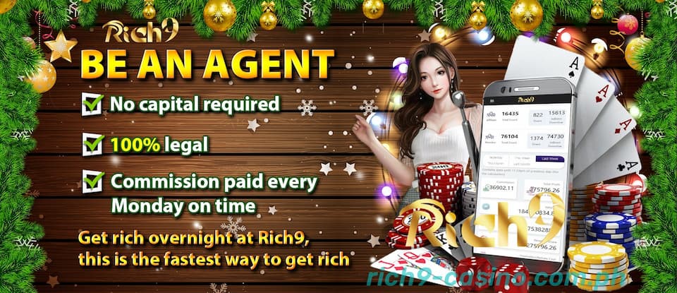Rich9 Online Casino ba an agent 100% legal